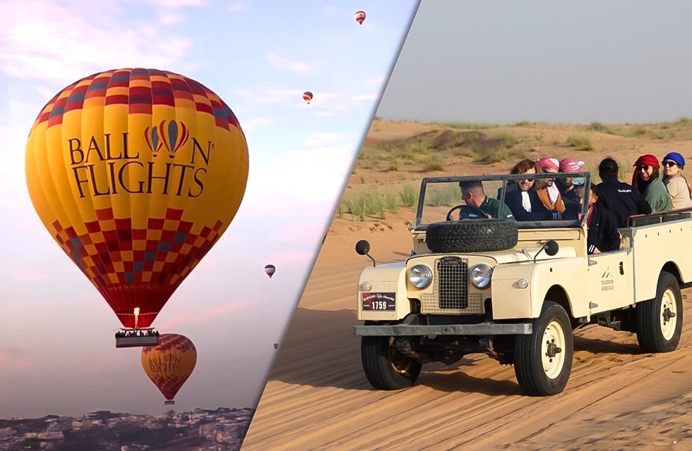 Scenic Balloon Flight with Vintage Car Ride and Breakfast Buffet