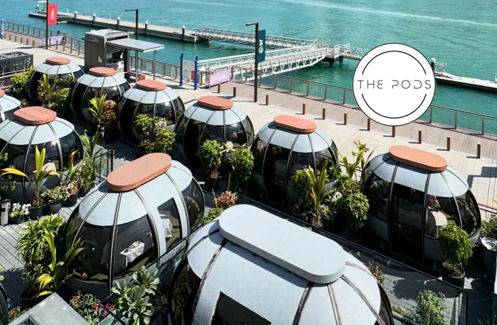 Exclusive Dining Experience for Two with Drinks at The Pods