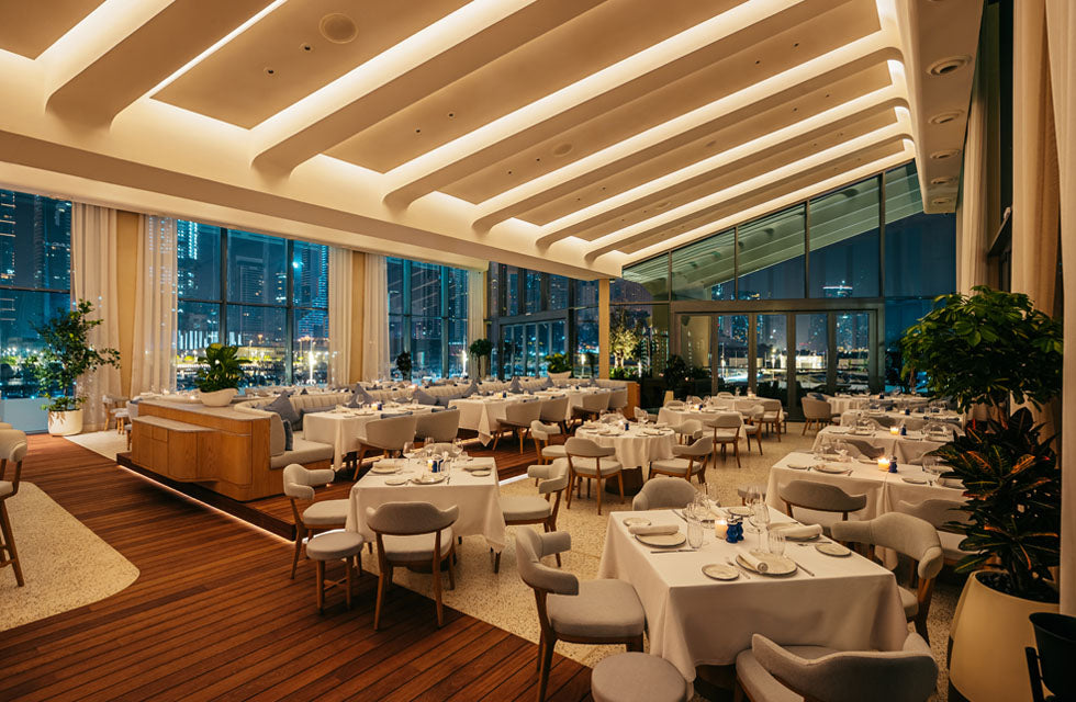 Luxury Dining & House Drinks for Two with Marina Views at L’Amo Bistro