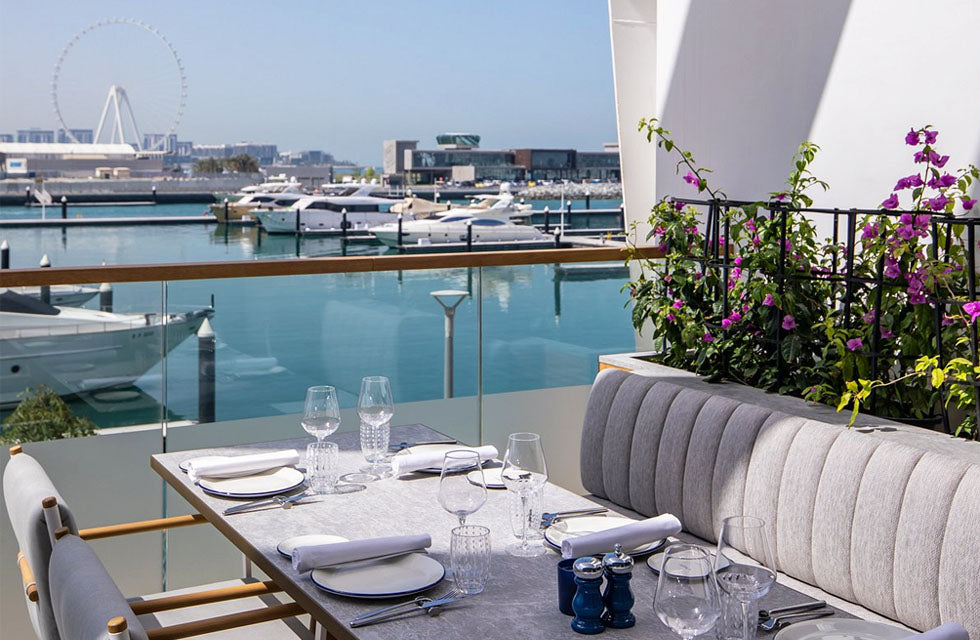 Luxury Dining & House Drinks for Two with Marina Views at L’Amo Bistro