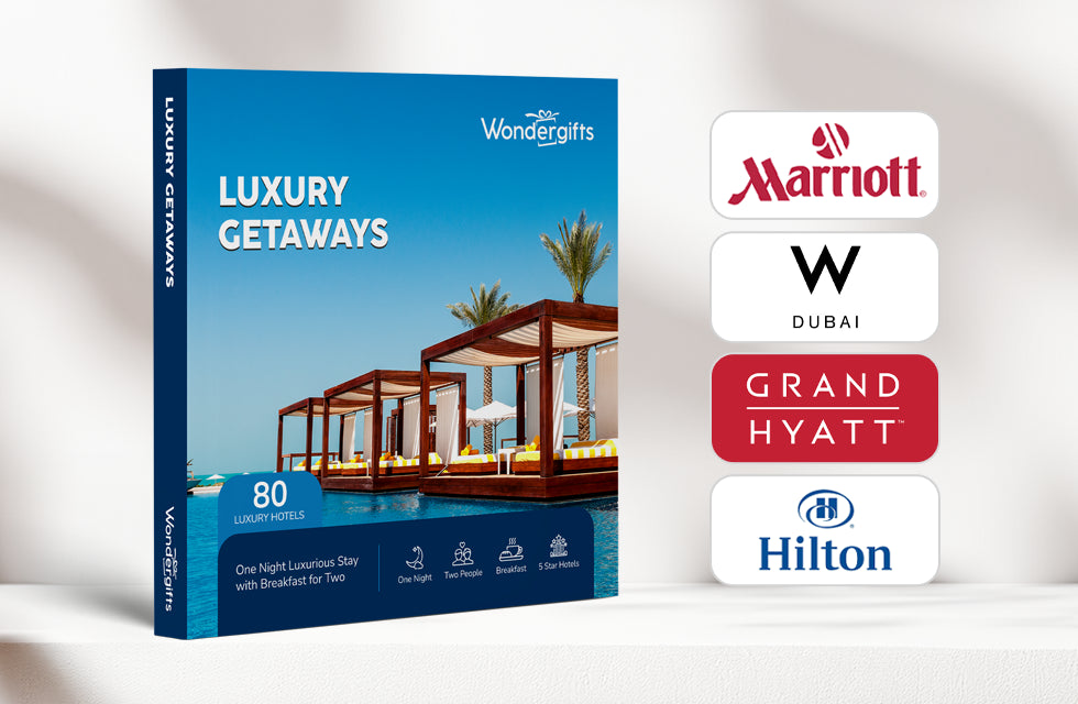 Luxury Getaways Gift Box:  Choose Your Stay with Breakfast at 80+ Premium Hotels