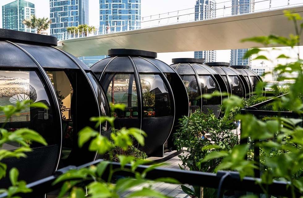 Exclusive Dining Experience for Two with Drinks at The Pods