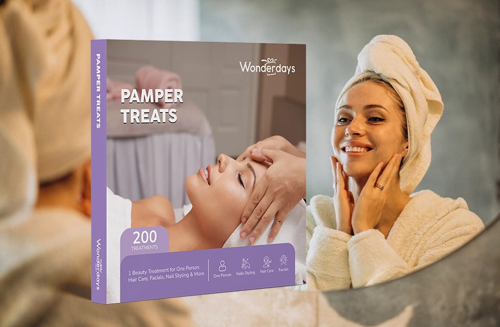 Pamper Treats Gift Box with Mini Self Care Tray: Choose From 200 Beauty Treatments | Spa & Beauty at Wondergifts