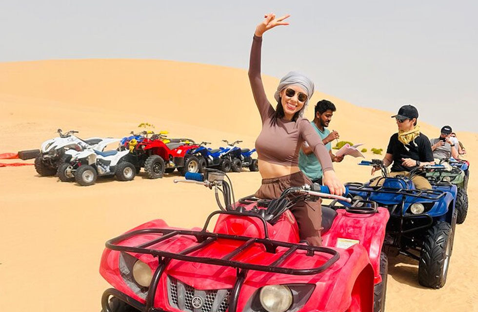 Thrilling 30-Minute Quad Biking with Drinks & Transportation in Abu Dhabi