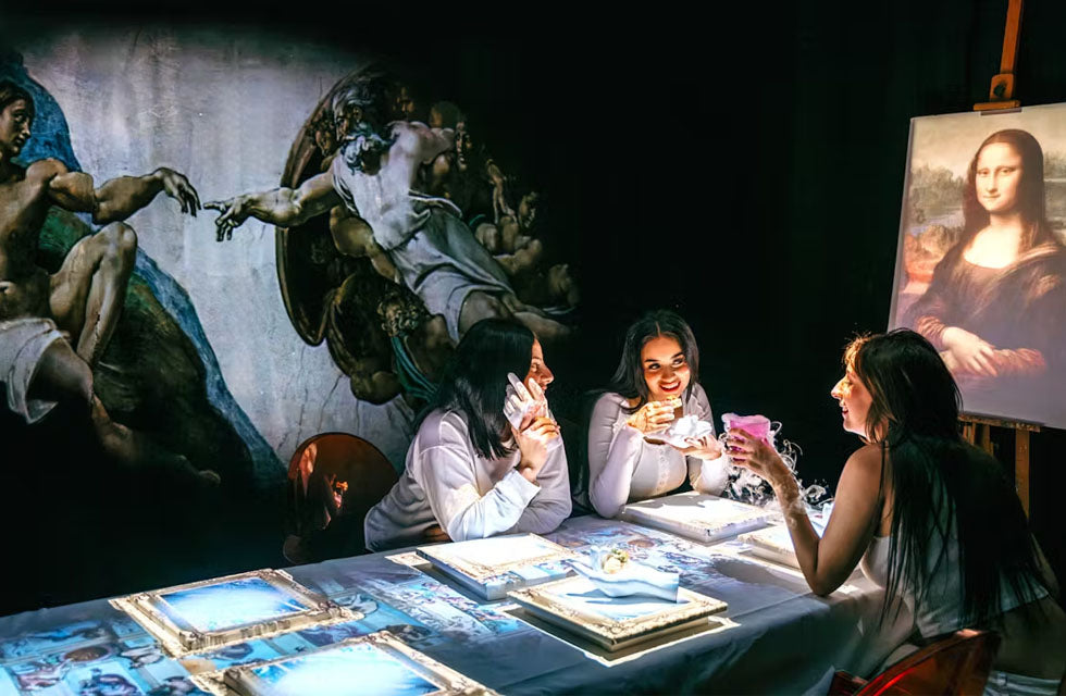 Immersive Seven Paintings Dinner for Two at Dinner Tales - Valid at 2 Locations