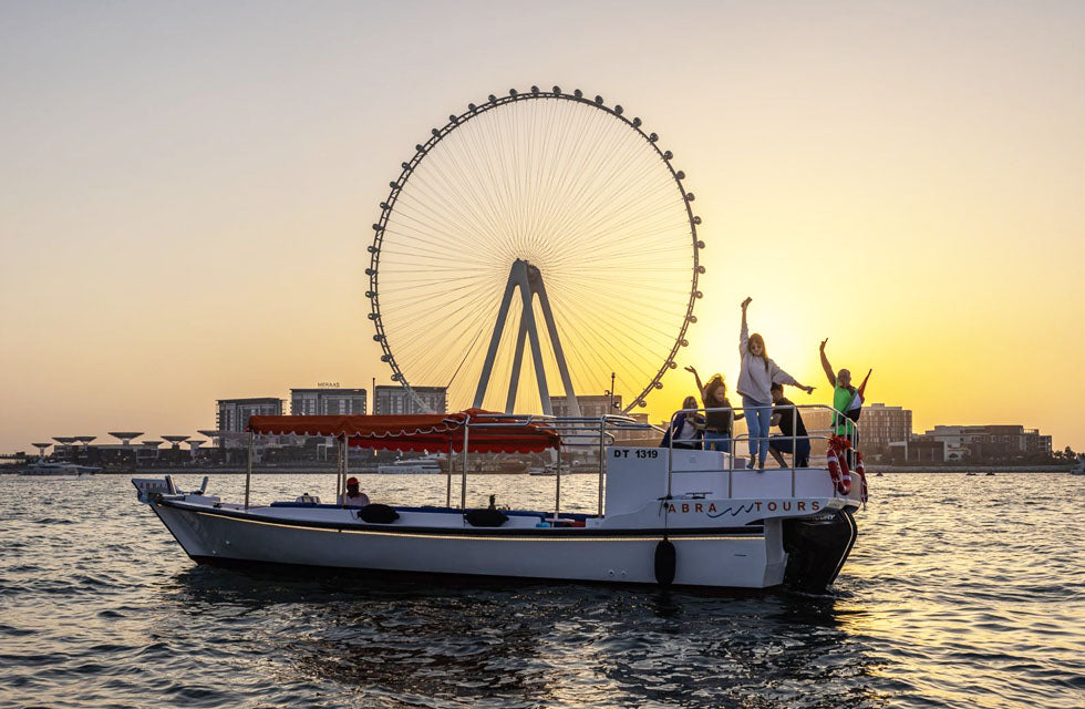 Breathtaking Sunset Ain Dubai and Bluewaters Cruise for One