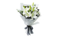 Thank You Gift Box with Charming White Lilies Bouquet - WONDERDAYS