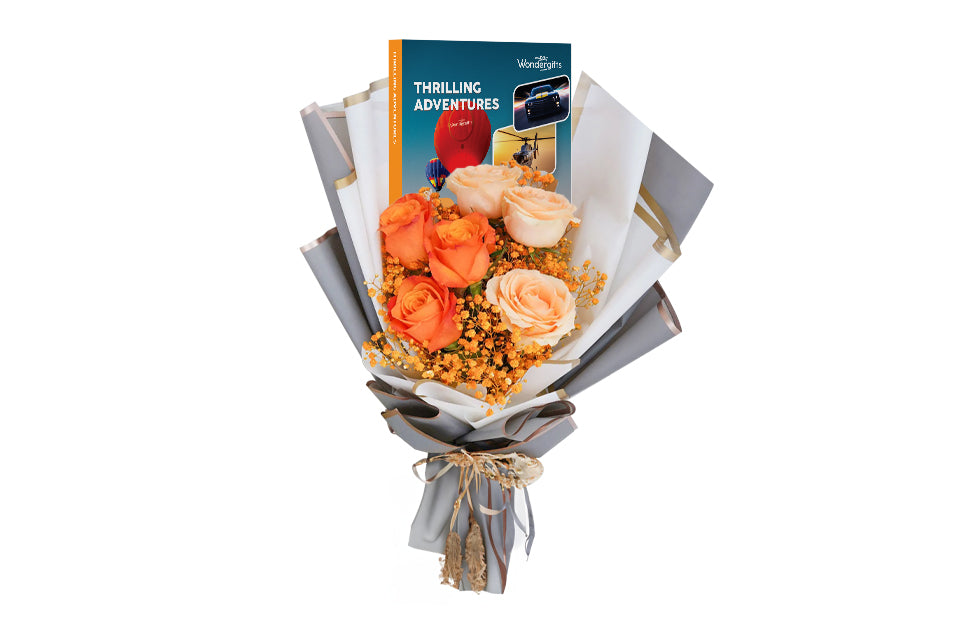 Thrilling Adventures Gift Box with Roses & Mix Chocolates: Let the Adventure Begin - WONDERDAYS