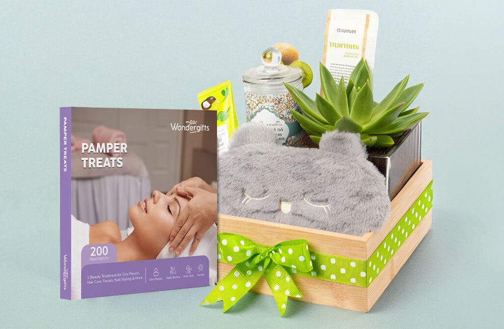 Pamper Treats Gift Box with Mini Self Care Tray: Choose From 200 Beauty Treatments | Spa & Beauty at Wondergifts